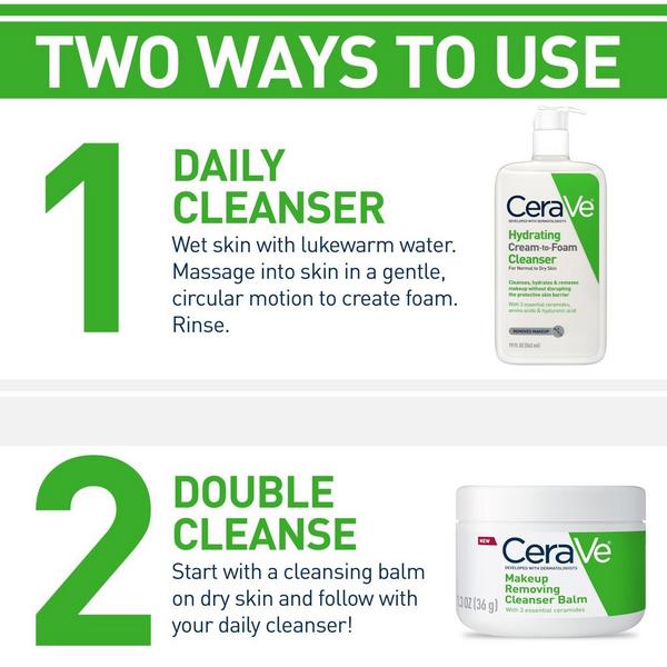 Ulta CeraVe  Hydrating Cream-to-Foam Cleanser