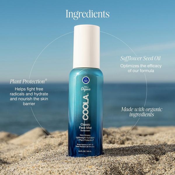 Ulta COOLA  Classic Face Sunscreen Mist SPF 50