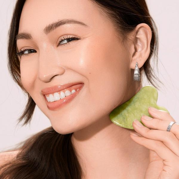 Ulta EcoTools  Jade Roller + Gua Sha Stone Facial Duo