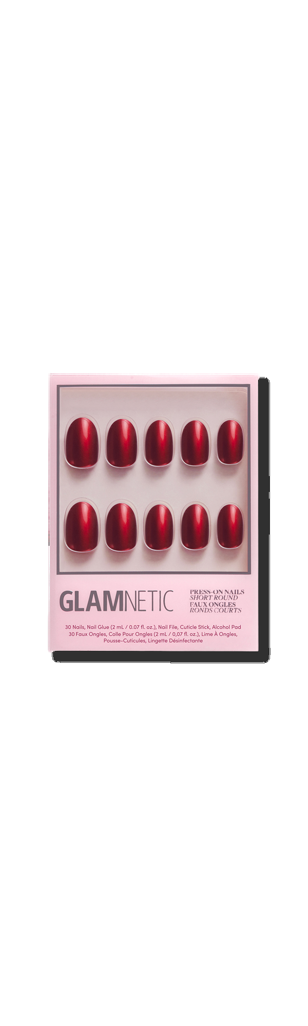 Ulta Glamnetic  Cherry Glaze Press-On Nails