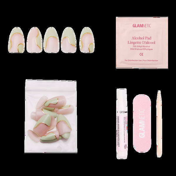 Ulta Glamnetic  Olive You Press-On Nails