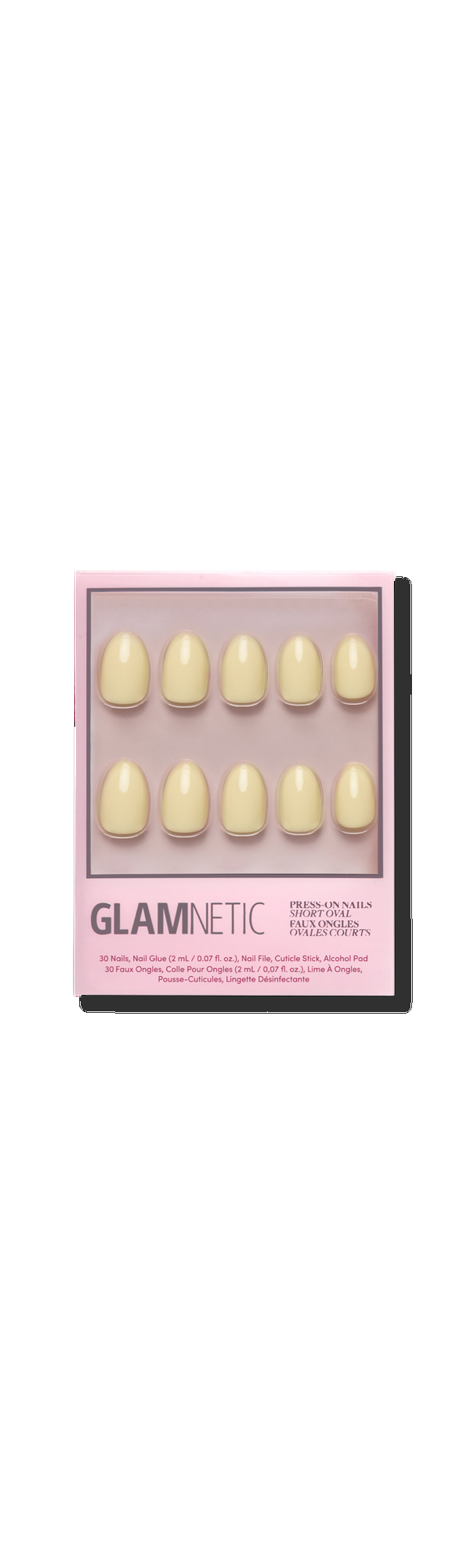 Ulta Glamnetic  Pastel Yellow Press-On Nails