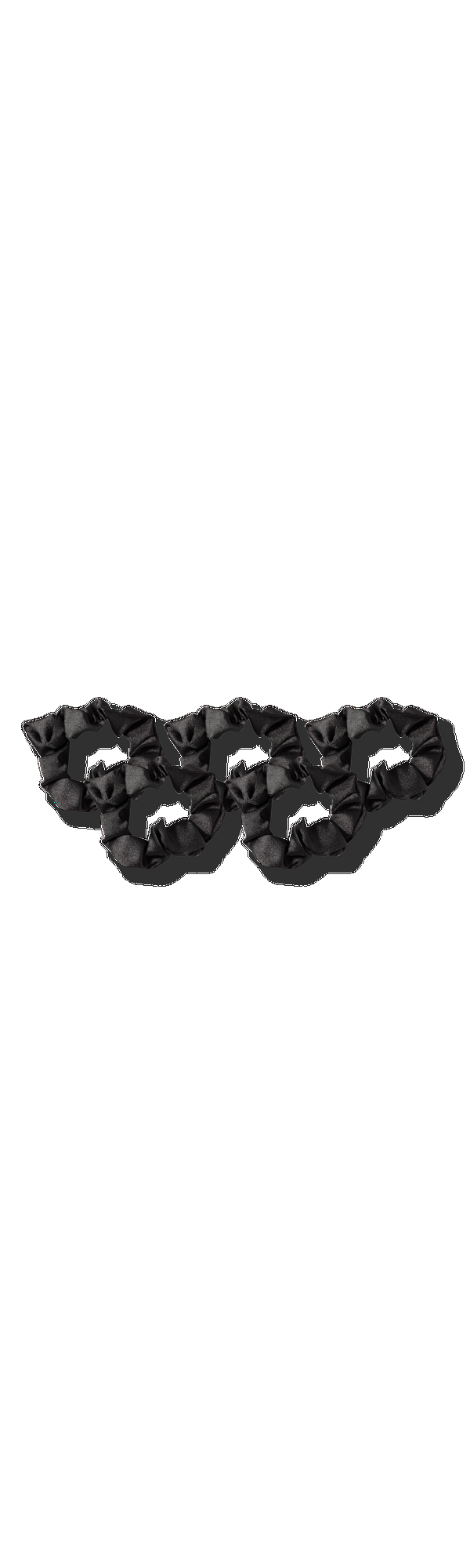Ulta Kitsch Black Satin Sleep Hair Scrunchies