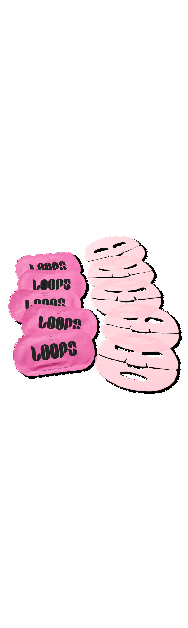 Ulta LOOPS  Double Take Glow Face Mask 5 Piece Set