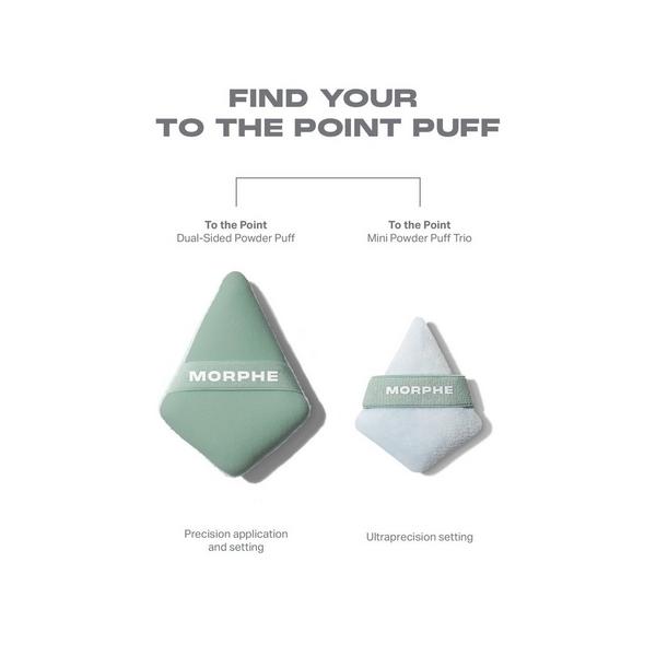 Ulta Morphe  To The Point Mini Powder Puff Trio