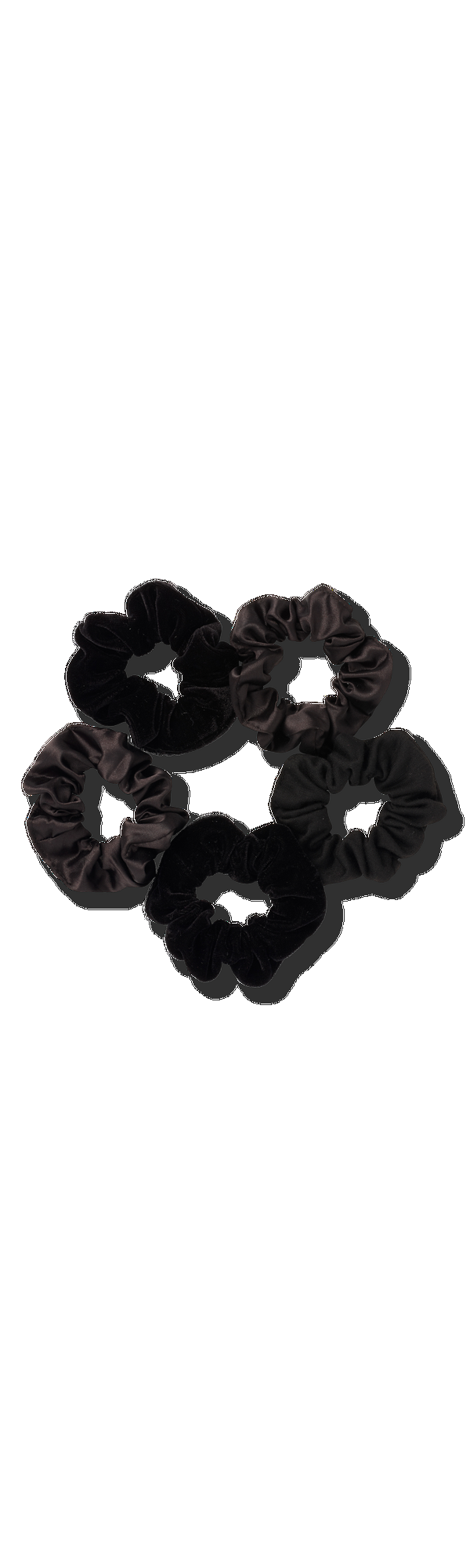Ulta Scünci Black Satin Pony Tail Scrunchies