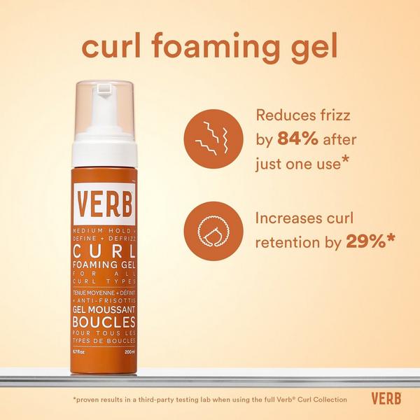 Ulta Verb  Curl Foaming Gel For Definition + Frizz-Fighting