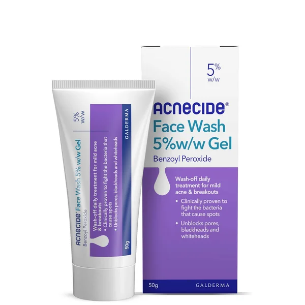 Acnecide Face Wash Spot Treatment with Benzoyl Peroxide 50g