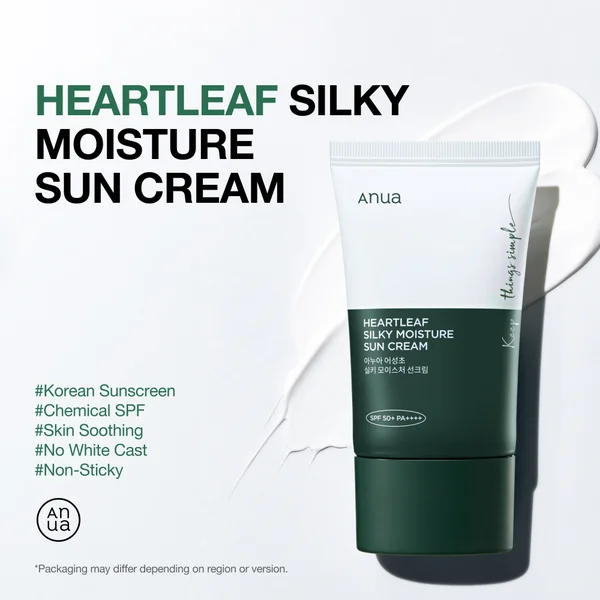 Anua SPF 50 Silky Moisture Sun Cream 50ml