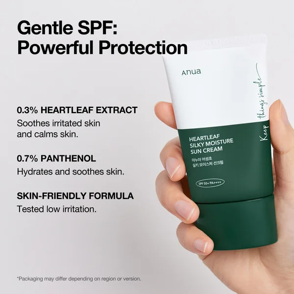 Anua SPF 50 Silky Moisture Sun Cream 50ml