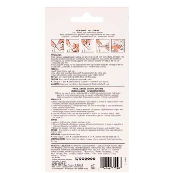 Ardell LED Gel Colour Nail Strips  - Lovers Lane