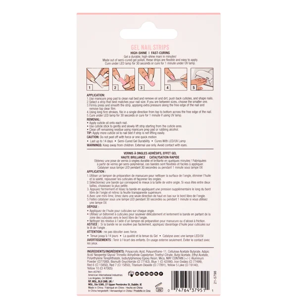 Ardell LED Gel Nail Art Strips  - Cupids Bow