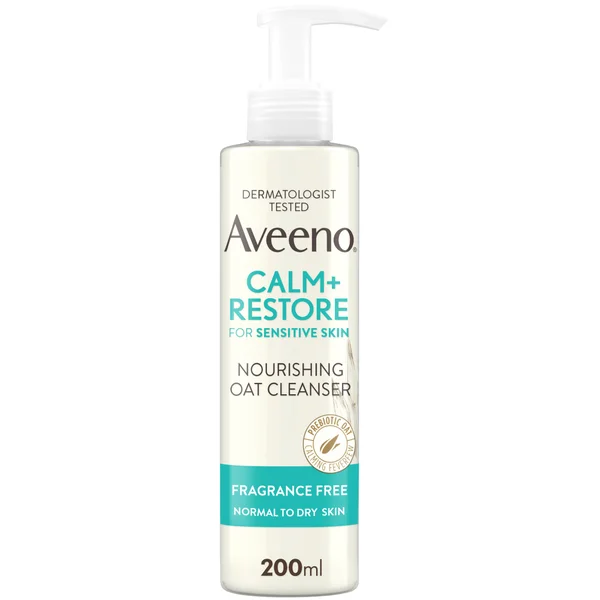 Aveeno Face Calm and Restore Nourishing Oat Cleanser 200ml