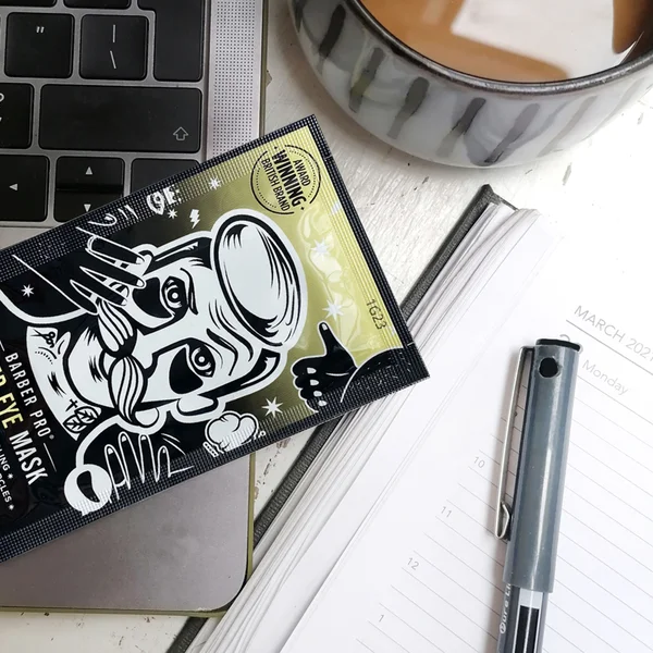 BARBER PRO Under Eye Mask With Activated Charcoal And Volcanic Ash (3 Applications)