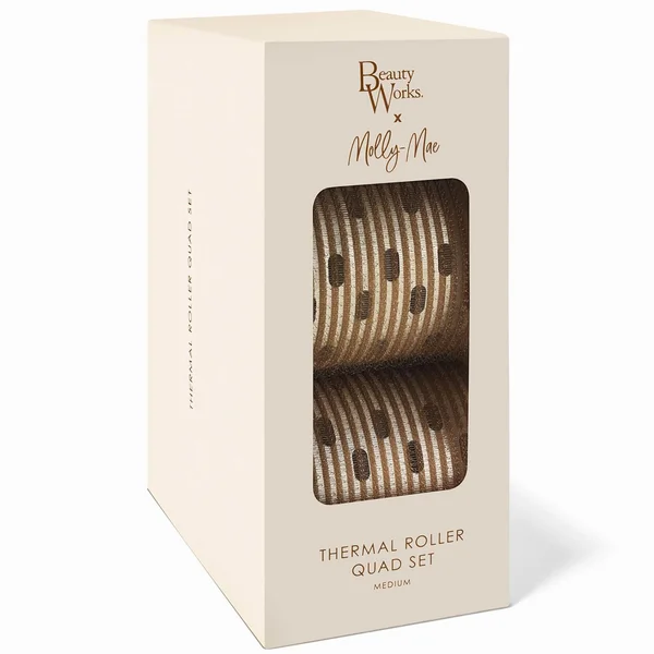 Beauty Works x Molly-Mae Medium Thermal Roller 4 Set