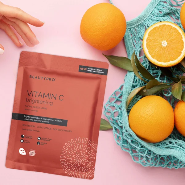BEAUTYPRO Brightening Collagen Sheet Mask With Vitamin C