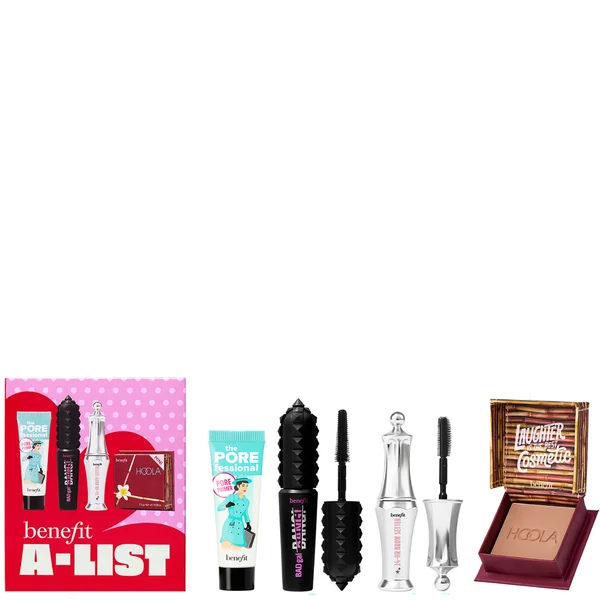 Benefit A-List Full Glam Kit: Badgal Bang Mascara Hoola Bronzer Porefessional Primer And 24hr Brow Setter Set (Worth £63.90)