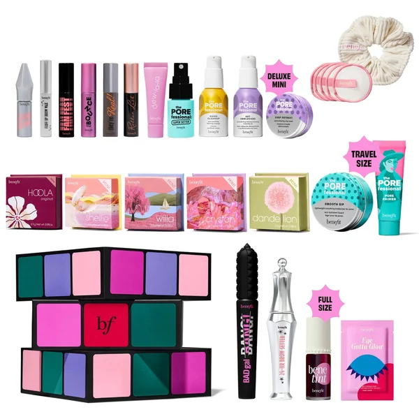 Benefit Glam Cube 24 Day Christmas Beauty Advent Calendar (Worth £266.59)