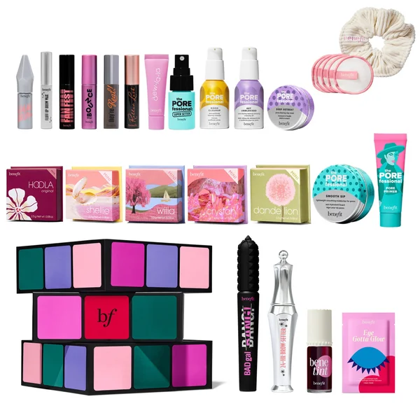 benefit Glam Cube 24 day Christmas Beauty Advent Calendar (Worth £266.59)