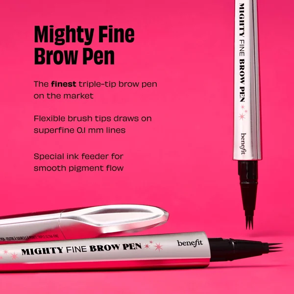 Benefit Mighty Fine Brow Superfine Triple Tip Pen 0.5ml (Various Shades)