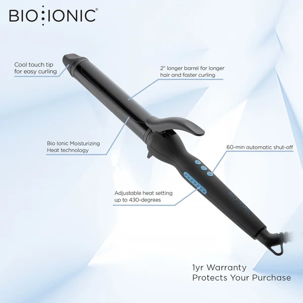 Bio:Ionic Extra Long Barrel Curling Styler 32mm With UK Plug