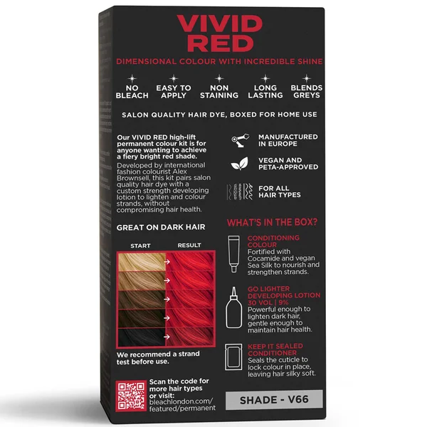 BLEACH LONDON Vivid Red Permanent Kit