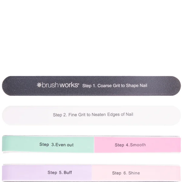 Brushworks 6 Way Shape And Shine Nail Buffer