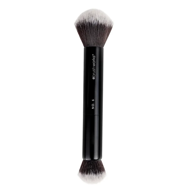 brushworks No. 6 Double Ended Powder and Buff Brush