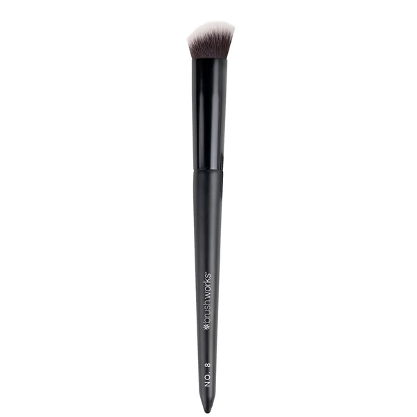 Brushworks No. 8 Precise Angled Concealer Buffing Brush