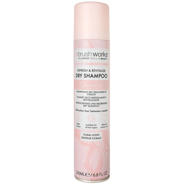 Brushworks Refresh & Revitalise Floral Dry Shampoo 200ml