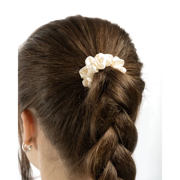 Brushworks Skinny Satin Scrunchies - 6 Pack