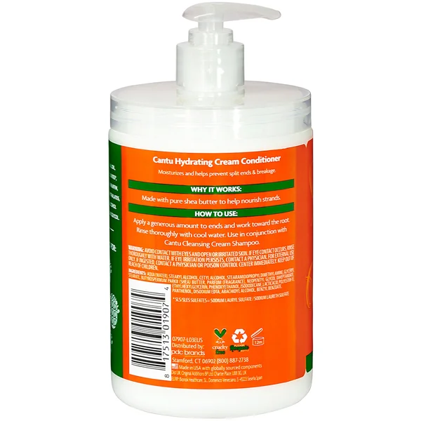 Cantu Shea Butter For Natural Hair Hydrating Cream Conditioner – Salon Size 24 Oz