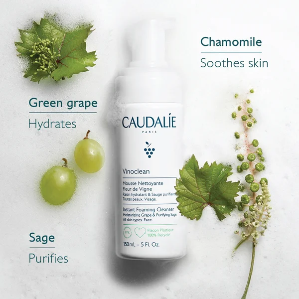 Caudalie Vinoclean Gentle Foam Cleanser 150ml