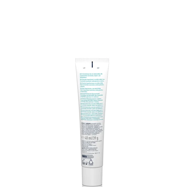 CeraVe Blemish Control Gel Moisturiser With 2% Salicylic Acid & Niacinamide For Blemish-Prone Skin 40ml