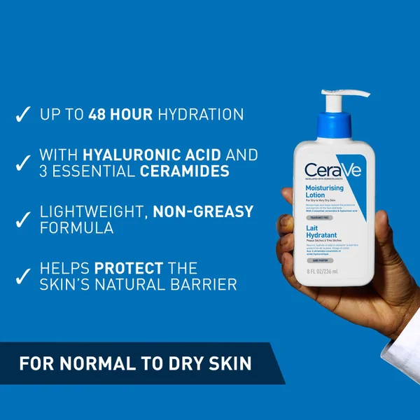 CeraVe Moisturising Lotion With Ceramides For Dry To Very Dry Skin 236ml
