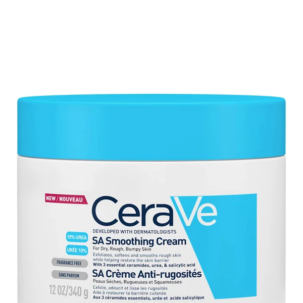CeraVe SA Smoothing Cream With Salicylic Acid For Dry Rough & Bumpy Skin 340g