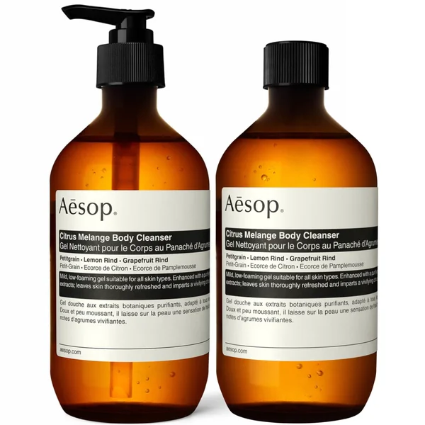 Citrus Melange Body Cleanser & Refill Duo