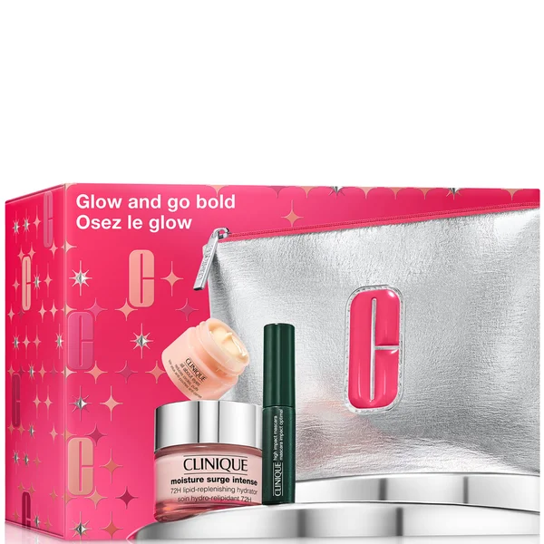 Clinique Glow and Go Bold: Skincare + Makeup Gift Set (Worth £66)
