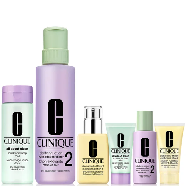 Clinique Great Skin Everywhere Set: For Dry Combination Skin (Worth £140)