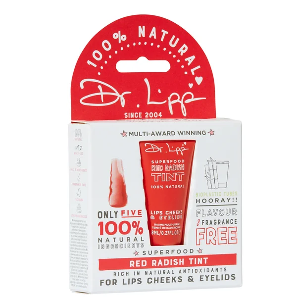 Dr.Lipp 100% Natural Moisturising Colour Lip Tint - Red Radish