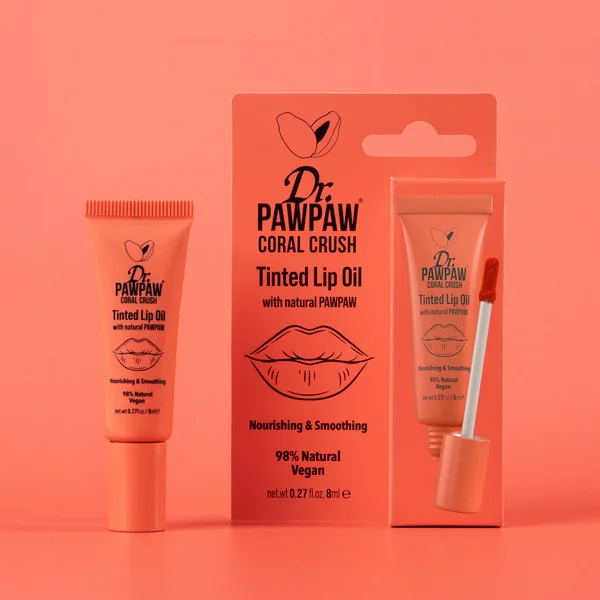 Dr. PAWPAW Tinted Lip Oil - Coral Crush