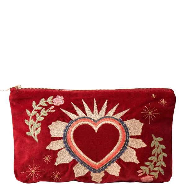 Elizabeth Scarlett Sacred Heart Rouge Velvet Everyday Pouch
