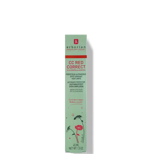 Erborian CC Red Correct - Colour Correcting Anti-Redness Cream With Soothing Effect SPF25 45ml