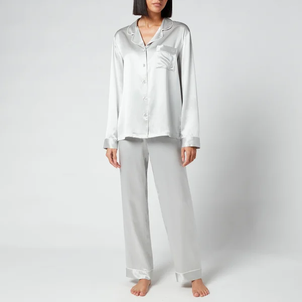 ESPA Home Silk Pyjamas - Moonlight Grey - L