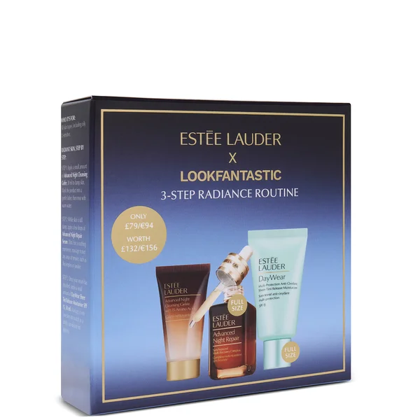 EXCLUSIVE Estée Lauder X Look Fantastic 3-Step Radiance Skincare Routine Set