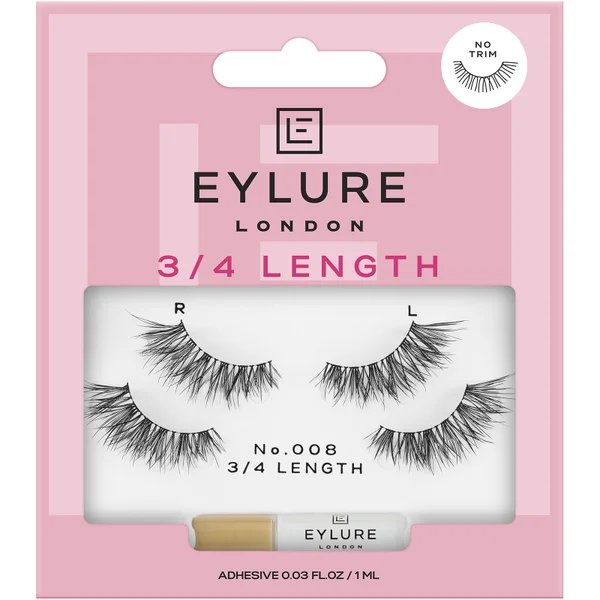 Eylure 3/4 Length False Lashes - No. 008 Twin Pack