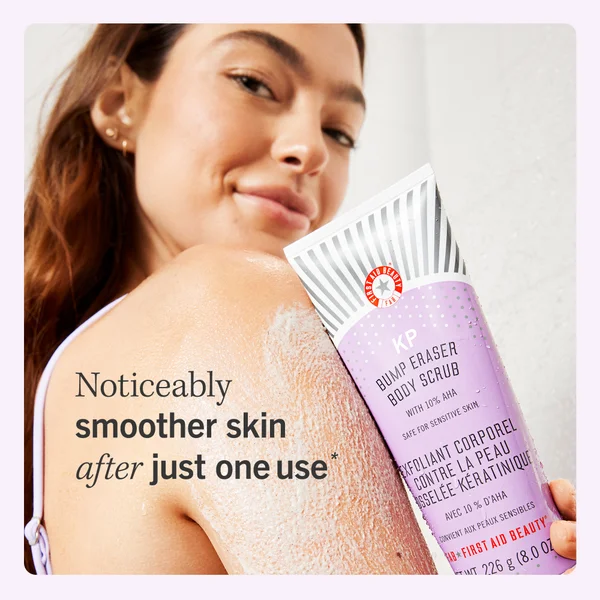 First Aid Beauty KP Bump Eraser Body Scrub With 10% AHA 226g