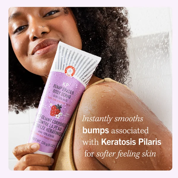 First Aid Beauty KP Bump Eraser Fresh Strawberry Body Scrub With 10% AHA 226g