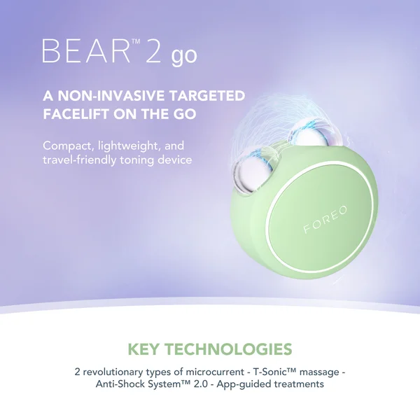 FOREO BEAR 2 Go Facial Toning Device - Pistachio
