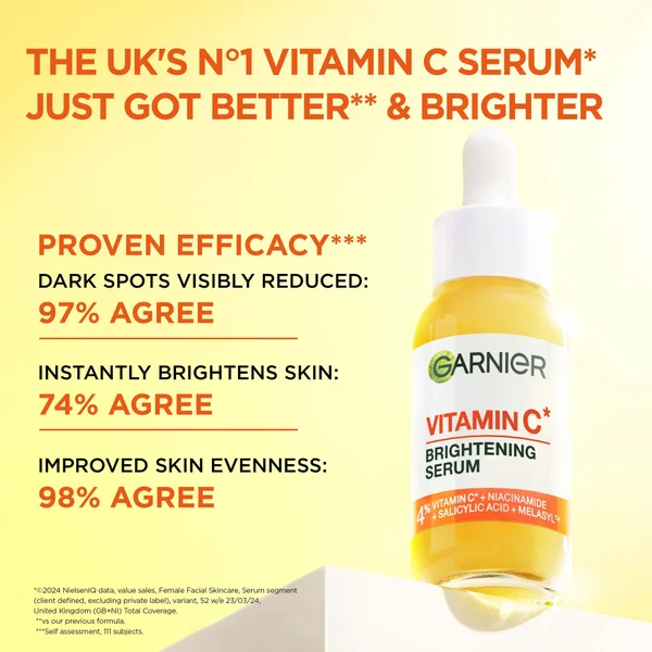 Garnier 3.5% Vitamin C Niacinamide Salicylic Acid Brightening And Anti Dark Spot Serum 30ml